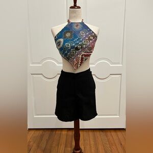 Artisan Hippie Boho Style wrap shorts made in Oaxaca Mexico.
